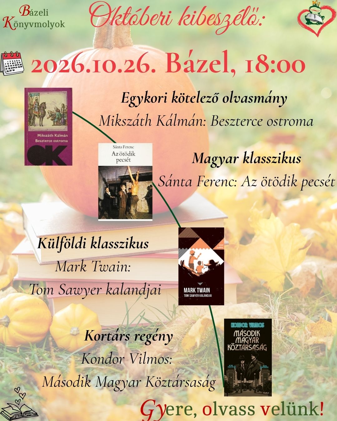 2026.10. októberi olvasások